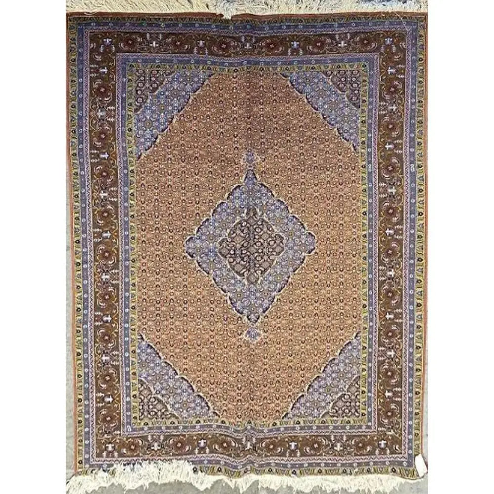 One Of The Kind Persian Tabriz Rug 6'2" x 9'10" zandirugs